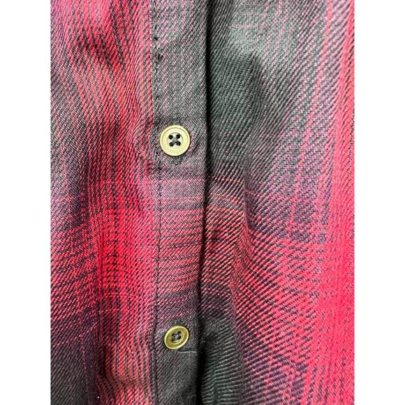 Knox Rose Shirt Dress Womens Red Black Plaid Button Up Size 2XL Long Sleeves‎ - Picture 7 of 8